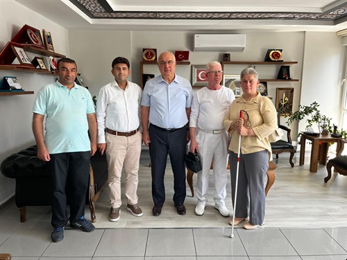 Altınokta Körler Derneğinden Kaymakamımıza Ziyaret